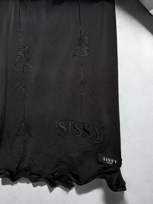 SISSY BLACK RHINESTONE