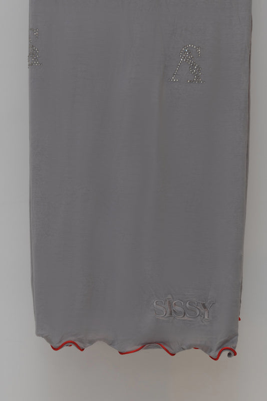 COTTON GREY RED